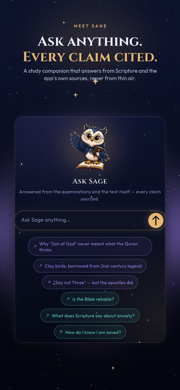 Sage, the study companion that cites every claim