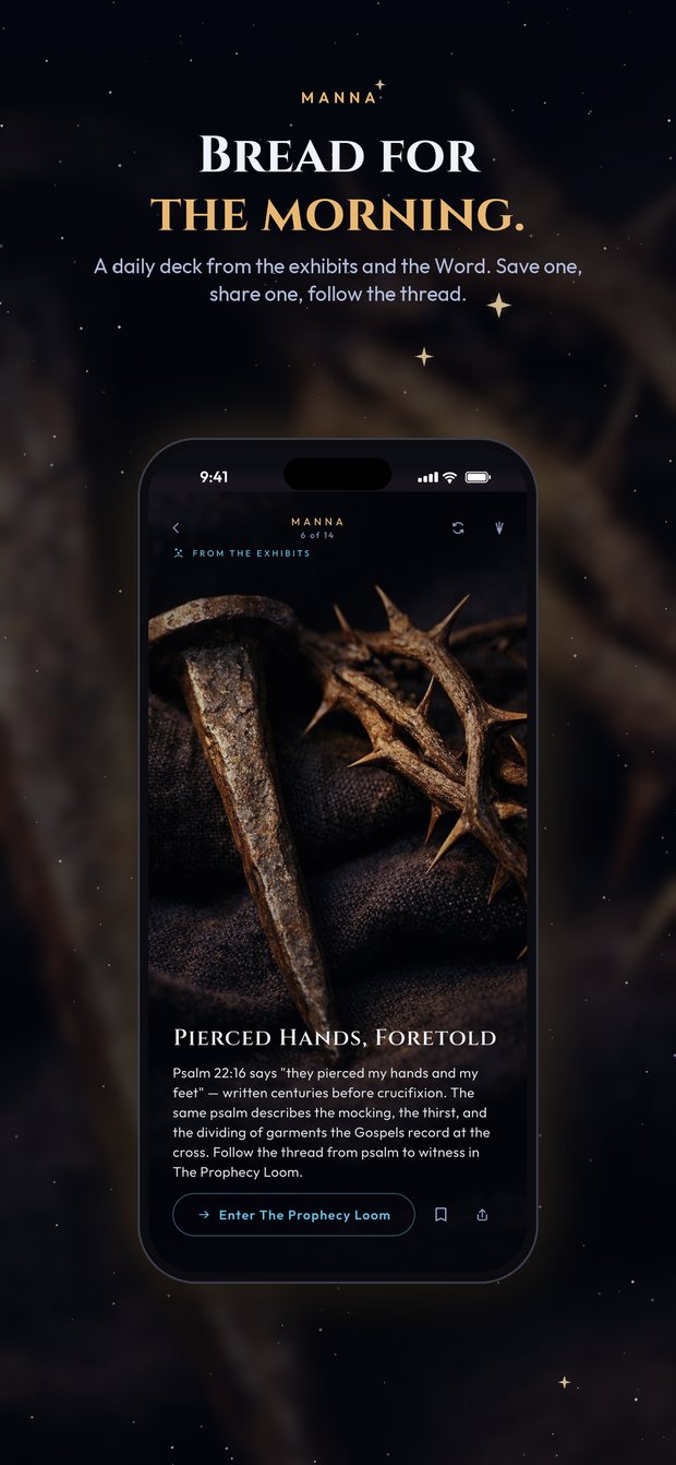 Manna: a daily card from the exhibits and the Word