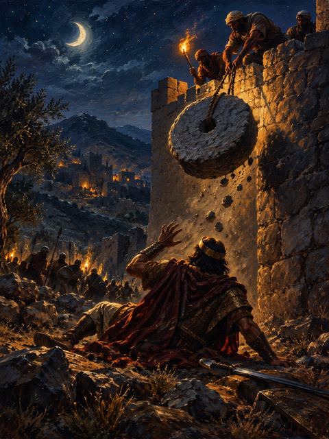 Illustration — not a likeness; generated for Gospel Companion in the app's painting style — Abimelech