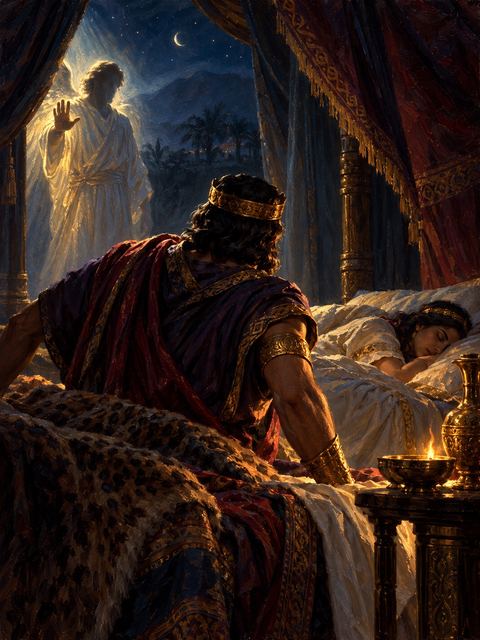 Illustration — not a likeness; generated for Gospel Companion in the app's painting style — Abimelech