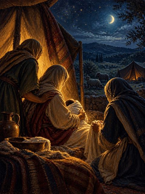 Illustration — not a likeness; generated for Gospel Companion in the app's painting style — Asher