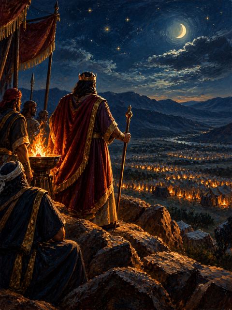 Illustration — not a likeness; generated for Gospel Companion in the app's painting style — Balak