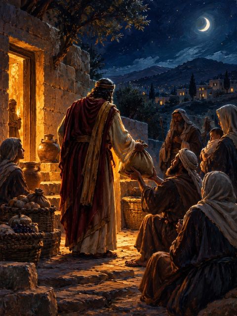 Illustration — not a likeness; generated for Gospel Companion in the app's painting style — Barnabas