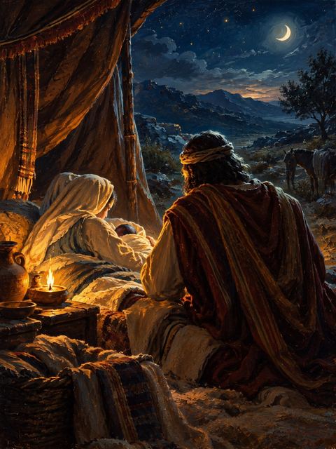 Illustration — not a likeness; generated for Gospel Companion in the app's painting style — Benjamin