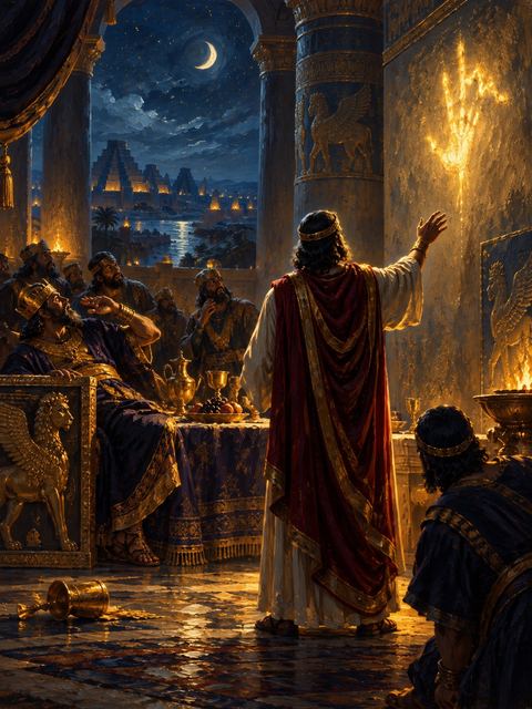 Illustration — not a likeness; generated for Gospel Companion in the app's painting style — Daniel