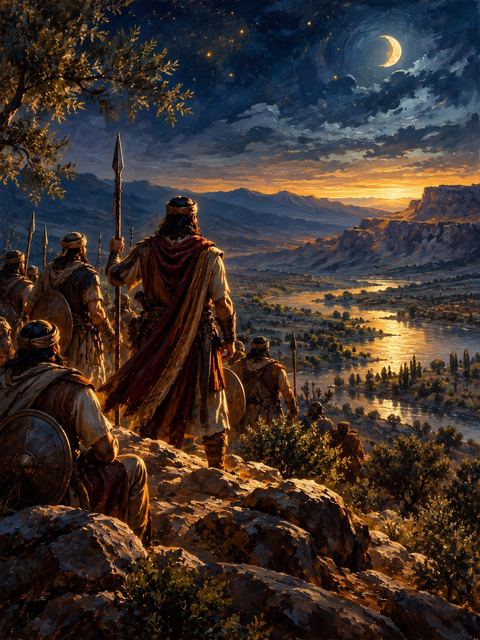 Illustration — not a likeness; generated for Gospel Companion in the app's painting style — Gad