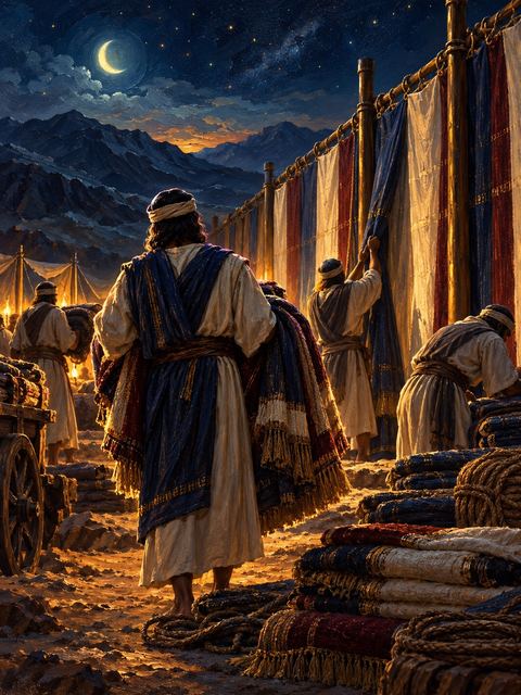 Illustration — not a likeness; generated for Gospel Companion in the app's painting style — Gershon