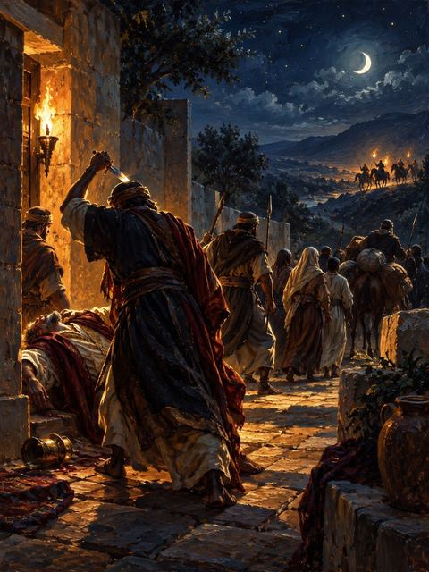 Illustration — not a likeness; generated for Gospel Companion in the app's painting style — Ishmael