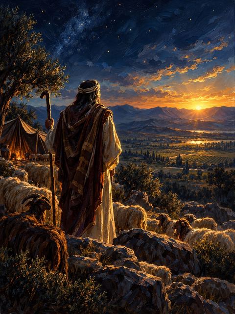 Illustration — not a likeness; generated for Gospel Companion in the app's painting style — Issachar