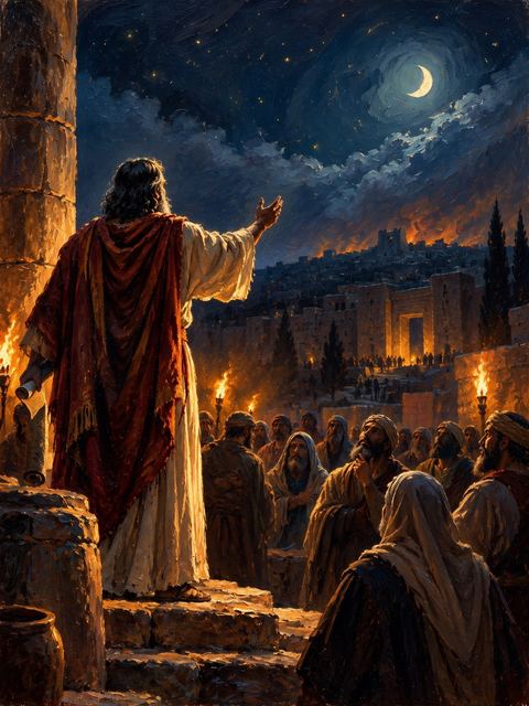 Illustration — not a likeness; generated for Gospel Companion in the app's painting style — Jeremiah