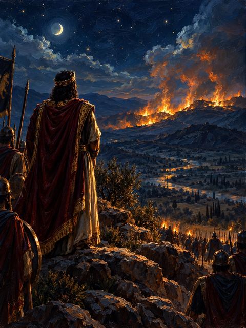 Illustration — not a likeness; generated for Gospel Companion in the app's painting style — Joram