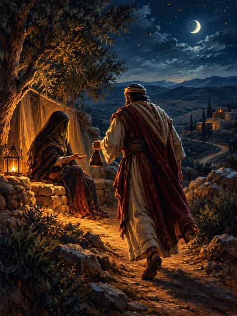 Illustration — not a likeness; generated for Gospel Companion in the app's painting style — Judah