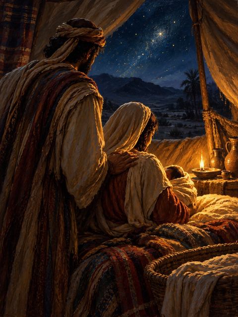 Illustration — not a likeness; generated for Gospel Companion in the app's painting style — Levi