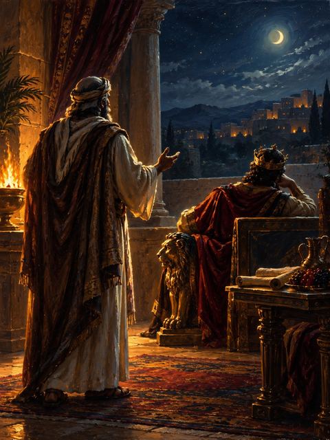 Illustration — not a likeness; generated for Gospel Companion in the app's painting style — Nathan