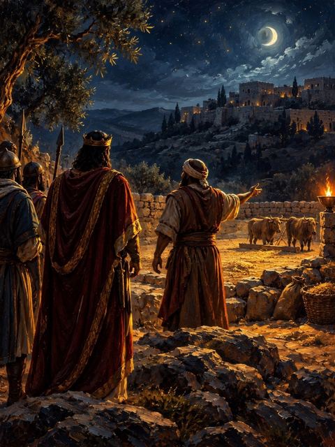 Illustration — not a likeness; generated for Gospel Companion in the app's painting style — Ornan