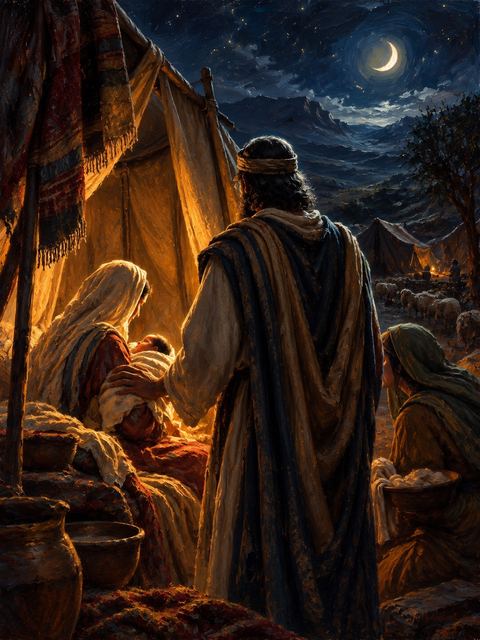 Illustration — not a likeness; generated for Gospel Companion in the app's painting style — Reuben