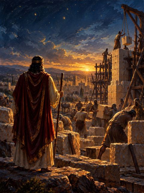 Illustration — not a likeness; generated for Gospel Companion in the app's painting style — Zerubbabel