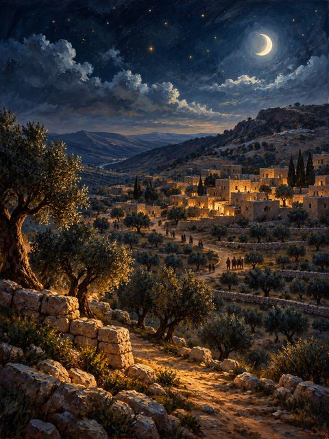 Illustration — not a likeness; generated for Gospel Companion in the app's painting style — Beth-shemesh