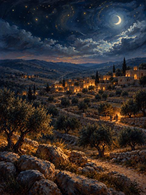 Illustration — not a likeness; generated for Gospel Companion in the app's painting style — Bethel
