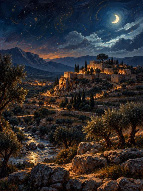 Illustration — not a likeness; generated for Gospel Companion in the app's painting style — Dan