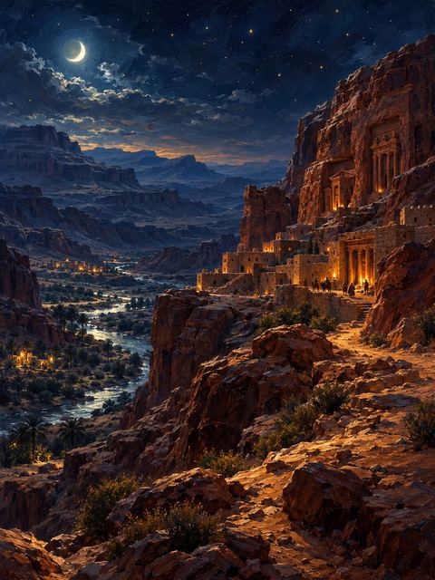 Illustration — not a likeness; generated for Gospel Companion in the app's painting style — Edom