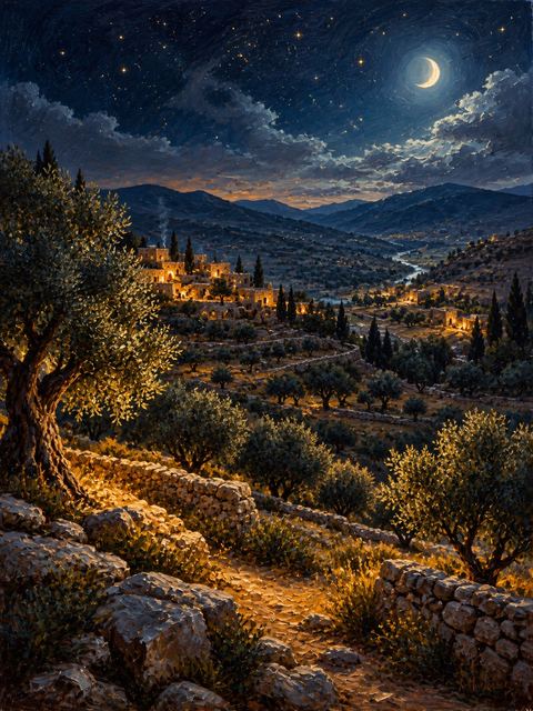 Illustration — not a likeness; generated for Gospel Companion in the app's painting style — Gilead