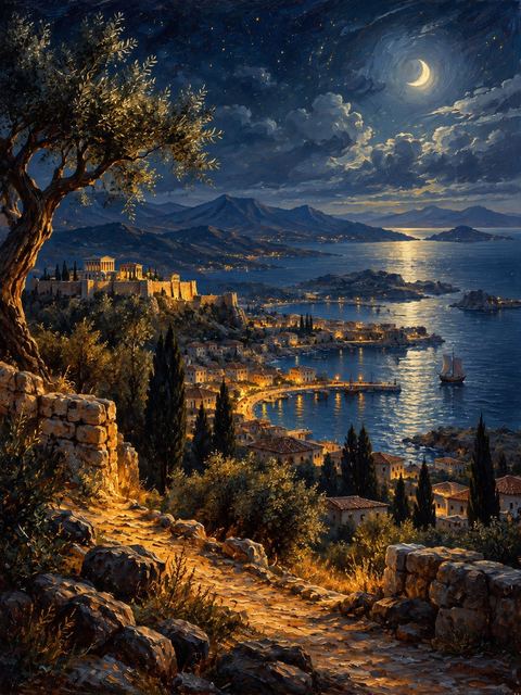 Illustration — not a likeness; generated for Gospel Companion in the app's painting style — Macedonia