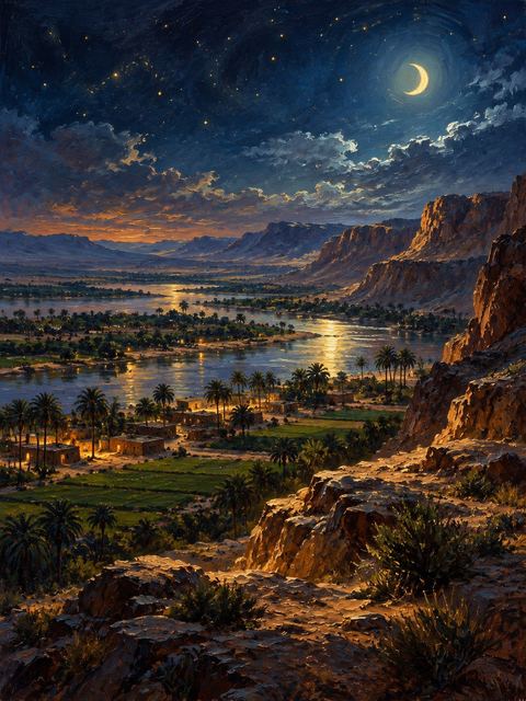 Illustration — not a likeness; generated for Gospel Companion in the app's painting style — Negeb