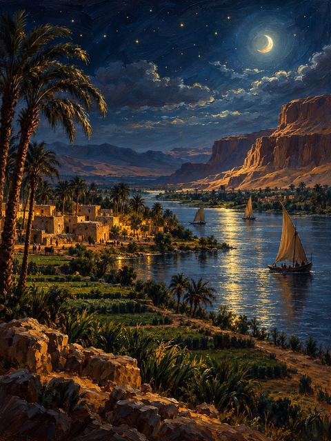 Illustration — not a likeness; generated for Gospel Companion in the app's painting style — Nile