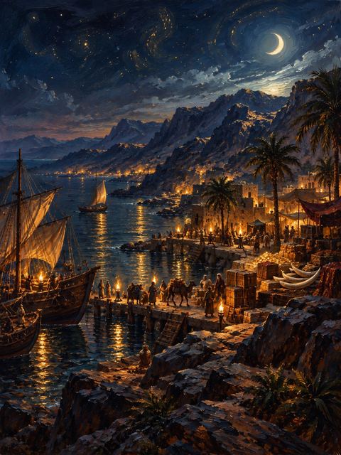 Illustration — not a likeness; generated for Gospel Companion in the app's painting style — Ophir