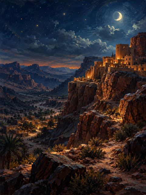 Illustration — not a likeness; generated for Gospel Companion in the app's painting style — Seir
