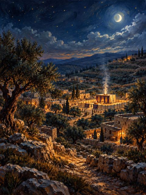 Illustration — not a likeness; generated for Gospel Companion in the app's painting style — Shiloh