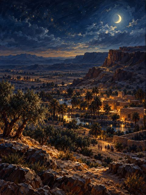 Illustration — not a likeness; generated for Gospel Companion in the app's painting style — Syria