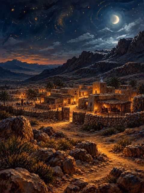 Illustration — not a likeness; generated for Gospel Companion in the app's painting style — Ziklag